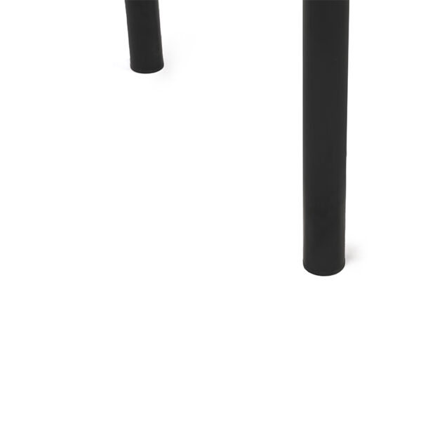 Polo Atlantic Τραπέζι Επεκτεινόμενο MDF Καφέ με Μαύρα Μεταλλικά Πόδια (110+30+30x70x77)cm