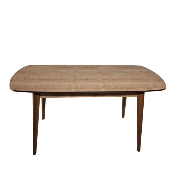 Retro OAK Τραπέζι Επεκτεινόμενο MDF με Ξύλινα Πόδια Ανοιχτό Καφέ (130+30x80x77)cm