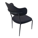Live Καρέκλα με Μεταλλικό Σκελετό Μαύρο Ύφασμα (53x60x88)cm