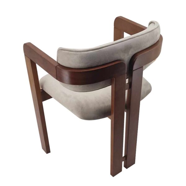 Cozy Καρέκλα Βελούδινη Μπεζ με Ξύλινο Σκελετό (57x55x77)