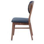Vlul Καρέκλα Ξύλο Σκούρο Χρώμα  Ύφασμα (42x54x89)cm