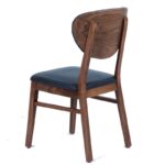 Vlul Καρέκλα Ξύλο Σκούρο Χρώμα  Ύφασμα (42x54x89)cm