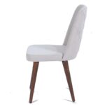 Puap Καρέκλα Ξύλο Φυσικό Χρώμα Ύφασμα (49x60x90)cm