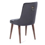 Creips Καρέκλα Ξύλο Φυσικό Χρώμα Ύφασμα (52x63x94)cm