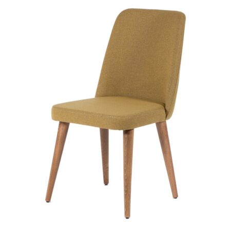 Blun Καρέκλα Ξύλο Ανοιχτό Καφέ Χρώμα Ύφασμα(59x59x91)cm
