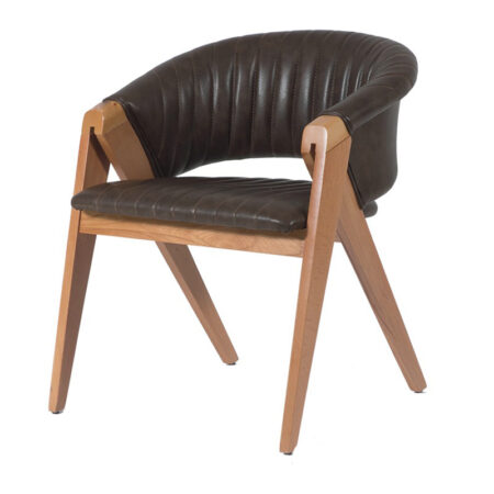 Καρέκλα VOLK PLUS καρυδί χρώμα ξύλου ύφασμα SOHO 03
