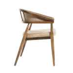 Καρέκλα MILA FABRIC καρυδί ξύλο
