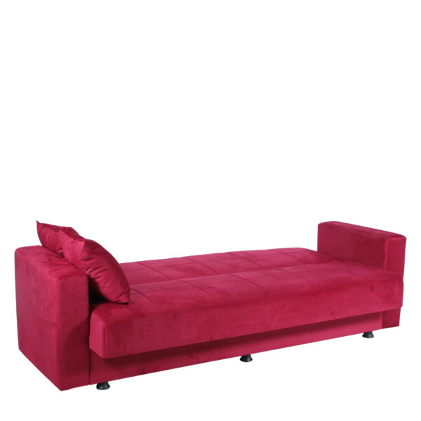Iphof Καναπές Κρεβάτι Βελούδο Κόκκινο (214x78x78)cm
