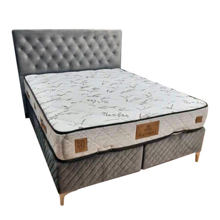 Κρεβάτι Delux με αποθηκευτικό χώρο 160x200 ύφασμα SB21