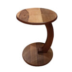 Side Table Τραπεζάκι Βοηθητικό Ξύλινο Καφέ (40x40x56)cm
