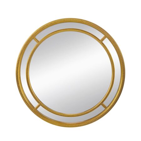 Dia Καθρέπτης Μεταλλικός Χρυσός (90x90x5)cm