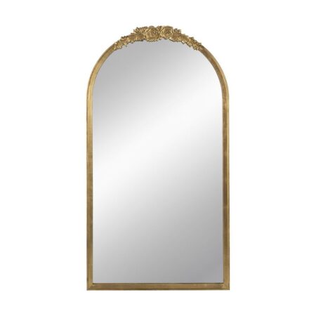 Decseg Καθρέπτης Ξύλινος Χρυσός Κλασικό Design (69,60x4,6x133,1)cm