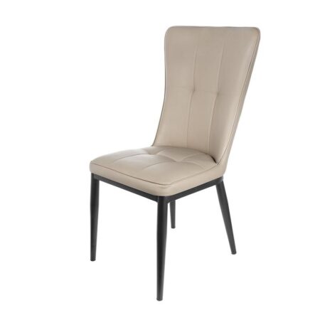 Καρέκλα Δερμάτινη Μπεζ Καρέκλα (46x60x97)cm