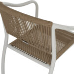 ΠΟΛΥΘΡΟΝΑ ΑΛΟΥΜΙΝΙΟΥ ΛΕΥΚΟ ΜΕ PE RATTAN WICKER HM5856.01 57x63x80Yεκ.