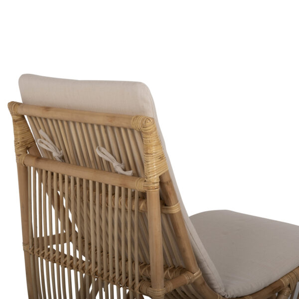 ΠΟΛΥΘΡΟΝΑ CARL HM9646.01 RATTAN ΣΕ ΦΥΣΙΚΟ ΧΡΩΜΑ-ΛΕΥΚΟ ΜΑΞΙΛΑΡΙ 60x94x83-92Υ εκ.