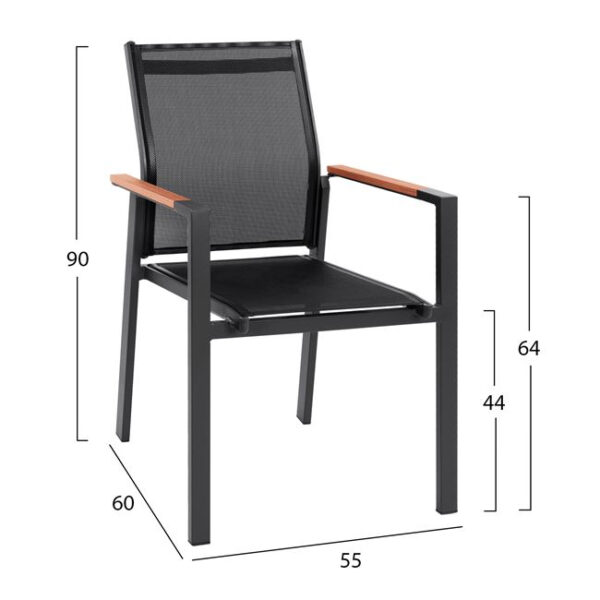 ΣΕΤ 5 ΤΜΧ ΜΕ ΤΡΑΠΕΖΙ POLYWOOD& ΠΟΛΥΘΡΟΝΕΣ MILLER ΓΚΡΙ HM10503.10