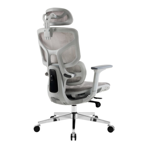 Καρέκλα γραφείου διευθυντή Karlo  λευκό-μαύρο mesh ύφασμα 72x70x112εκ