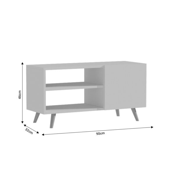 Έπιπλο τηλεόρασης Orianne  μελαμίνης καρυδί-wenge 90x32x46εκ