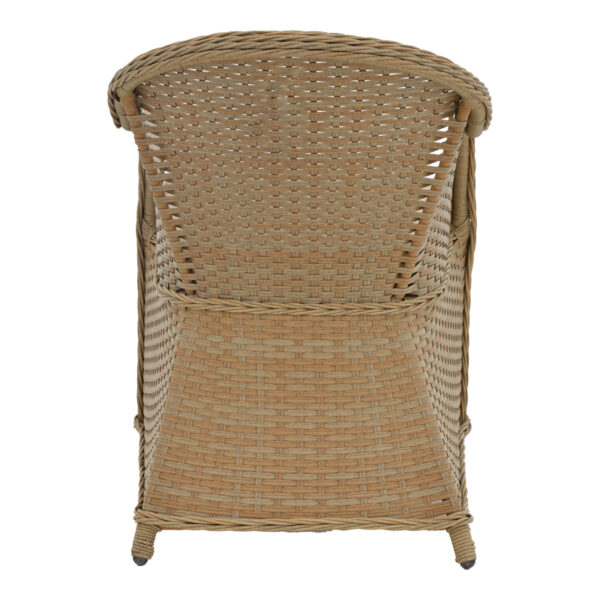 Πολυθρόνα κήπου Hadrian  rattan καφέ- textilene μπεζ 70x57x85εκ