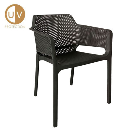 HAWAI ΚΑΡΕΚΛΑ ΑΝΘΡΑΚΙ 59x59x80cm