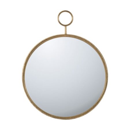 Artekko Mirror Καθρέπτης Τοίχου Μέταλλο/Γυαλί Χρυσό (67x4.5x82)cm