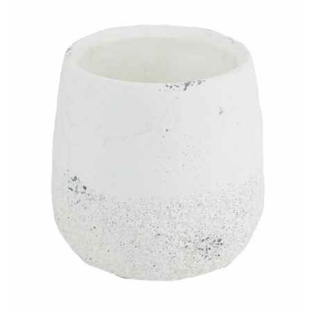 Artekko Cement Βάζο/Κασπώ Τσιμεντένιο Λευκό (13x13x13)cm