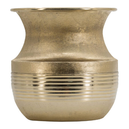 Artekko Trophy Διακοσμητικό Δοχείο Κασπώ Αλουμίνιο Χρυσό (21.5x21.5x22.5)cm