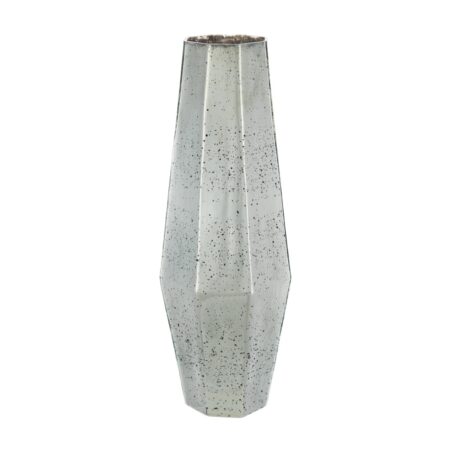Artekko Silver Διακοσμητικό Βάζο Αντικέ Γυαλί Ασημί (17.8x17.5x51)cm