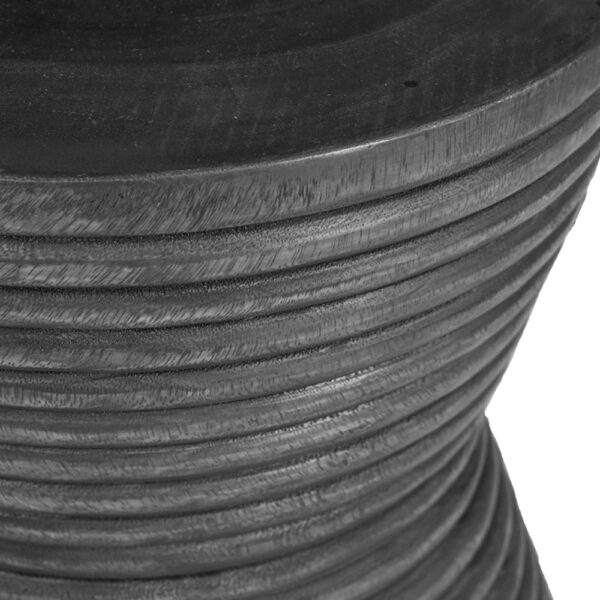 Artekko Woody Βοηθητικό Τραπέζι από Ξύλο Suar Μαύρο (42x42x42)cm