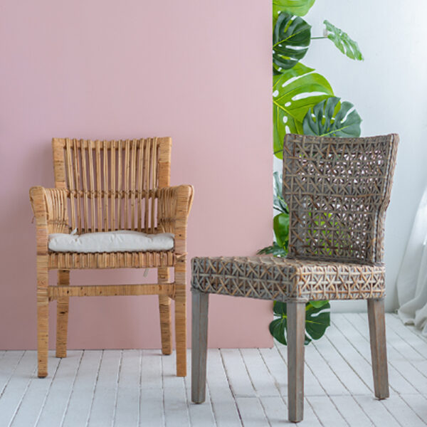 Victory Καρέκλα από Ρατάν σε Φυσικό Χρώμα (65x62x84)cm