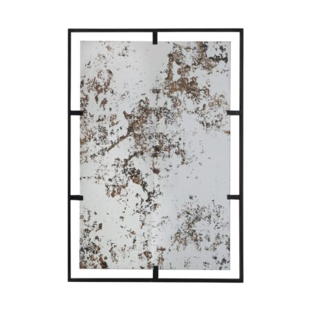Artekko Irregular Καθρέπτης Αντικέ Τοίχου Μέταλλο/Γυαλί Χρυσό (81x56x1.5)cm