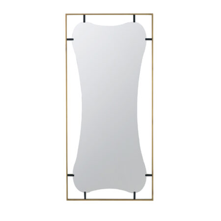 Artekko Irregular Καθρέπτης Τοίχου Μέταλλο/Γυαλί Χρυσό (152.5x71x2)cm