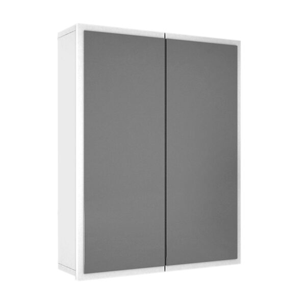 Καθρέπτης μπάνιου Kayla Megapap χρώμα λευκό 60x17x76,6εκ.