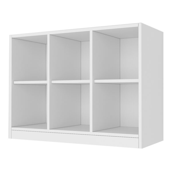 Κονσόλα - Βιβλιοθήκη Oliver Megapap χρώμα λευκό 97,2x40x71,4εκ.