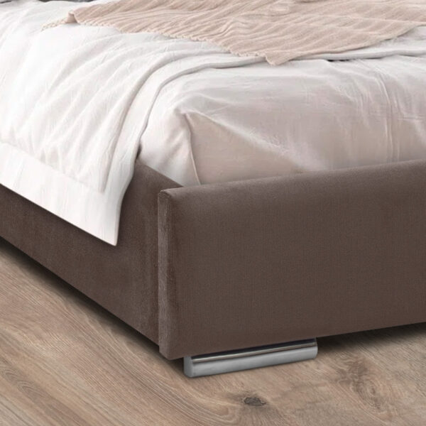 Κρεβάτι Figaro Megapap υφασμάτινο χρώμα καφέ 160x200εκ.