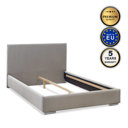 Κρεβάτι Alesio Megapap υφασμάτινο χρώμα μπεζ της άμμου 160x200εκ.