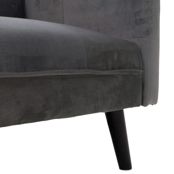 Καναπές γωνία-κρεβάτι με υποπόδιο Dream   γκρι-ασημί βελούδο 209x157x80εκ