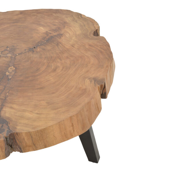 Τραπέζι σαλονιού Serhio   φυσικό μασίφ ξύλο ακακίας 100x80x45εκ