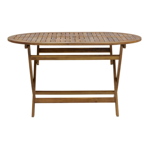 Τραπέζι Falov  πτυσσόμενο φυσικό μασίφ ξύλο ακακίας 130x80x72εκ