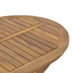 Τραπέζι Falov  πτυσσόμενο φυσικό μασίφ ξύλο ακακίας 130x80x72εκ