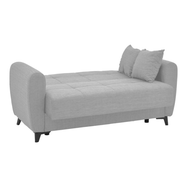 Καναπές-κρεβάτι με αποθηκευτικό χώρο διθέσιος Lincoln  ανοιχτό γκρι ύφασμα 165x85x90εκ