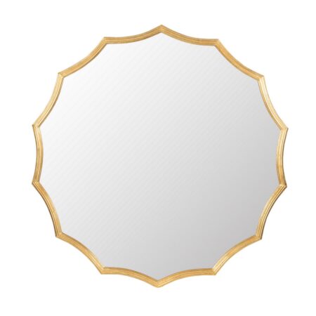 Artekko Mirror Καθρέπτης Τοίχου Μέταλλο Γυαλί Χρυσό (101.6x3.2x101.6)cm
