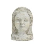 Artekko Cement Διακοσμητική Γυναικεία Φιγούρα από Τσιμέντο Γκρι (17x15x24)cm
