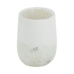 Artekko Cement Διακοσμητικό Δοχείο Κασπώ από Τσιμέντο Λευκό (15x15x19.5)cm