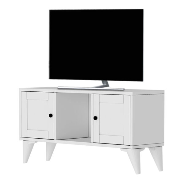 Έπιπλο τηλεόρασης Felix Megapap χρώμα λευκό 97,2x30x48,6εκ.
