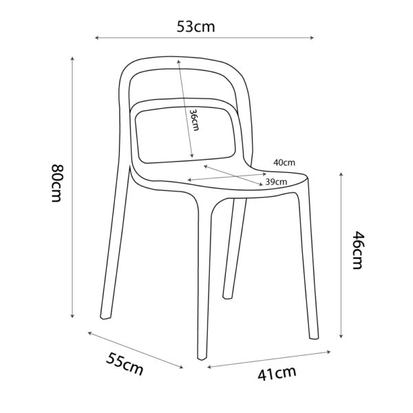 SMITH ΚΑΡΕΚΛΑ ΛΑΔΙ 53x41xH80cm