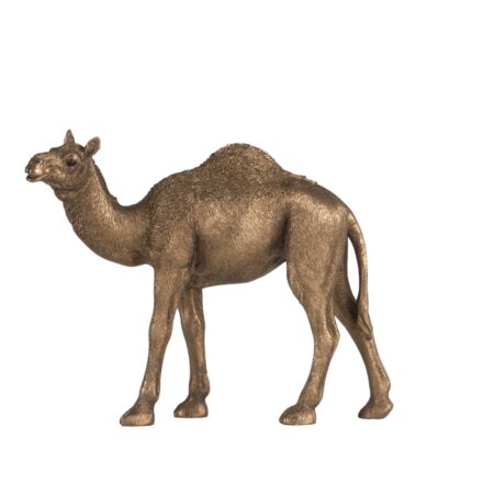 Artekko Animal Camel Επιτραπέζιο Διακοσμητικό Καμήλα Ρητίνη Μπρονζέ (23x8.5x18)cm