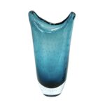 Artekko Mayron Διακοσμητικό Βάζο Γυάλινο Μπλε (18x15x35)cm