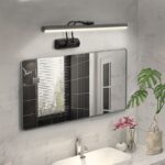 Απλίκα καθρέπτη μπάνιου LED Strop Megapap μεταλλική χρώμα μαύρο 35εκ.
