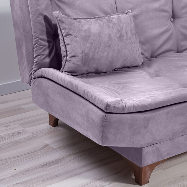 Καναπές - κρεβάτι Lucas  τριθέσιος υφασμάτινος χρώμα γκρι 190x85x85εκ.